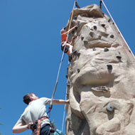 Rock-wall-climbing